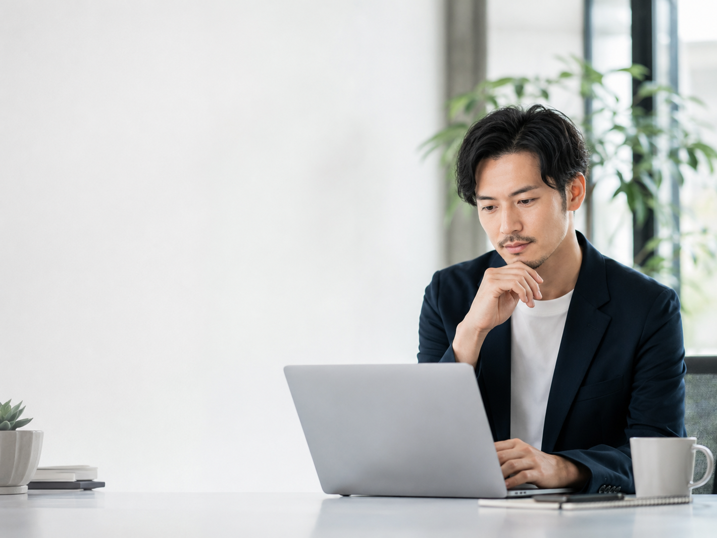 ノートパソコンでホームページを検討する事業者